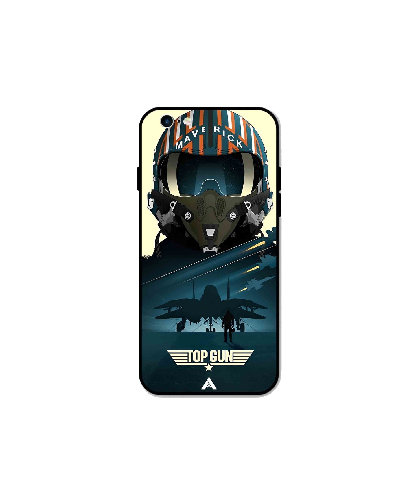 Top Gun Navy Metal Back Cover Phone Case for iPhone 6 Plus