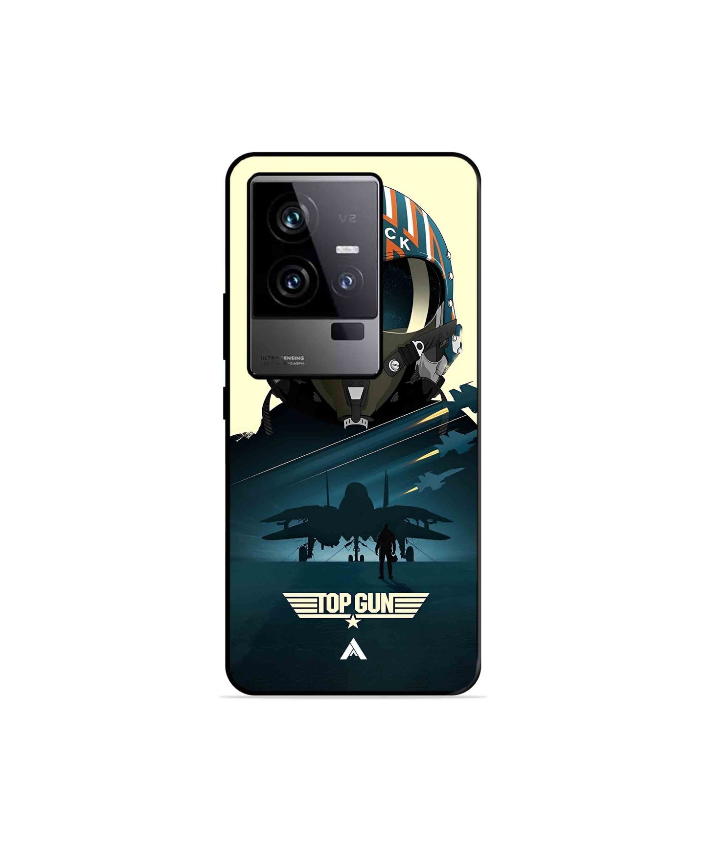 Top Gun Navy Metal Back Cover Phone Case for iQOO 11