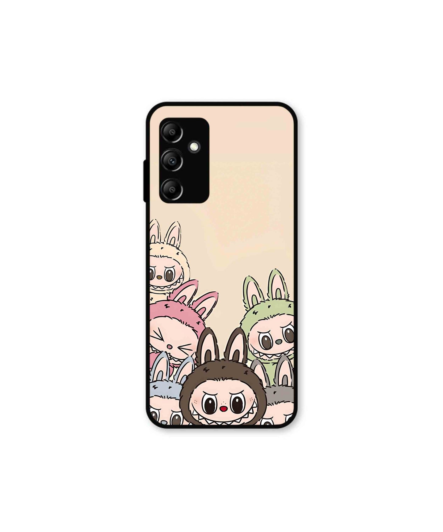 Zimomo Labubu Metal Back Cover Phone Case for Samsung Galaxy A14 5G