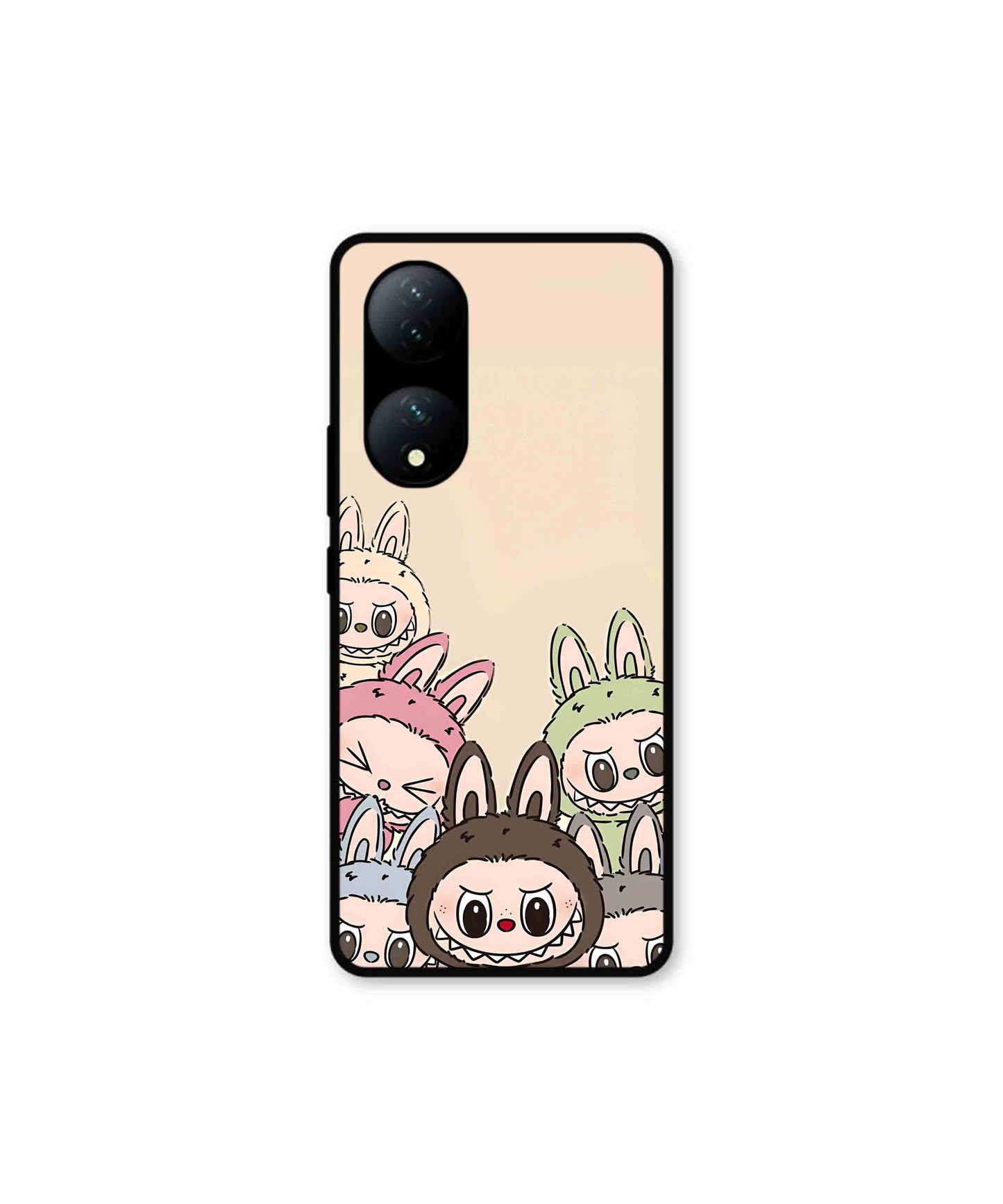 Zimomo Labubu Metal Back Cover Phone Case for Vivo Y100