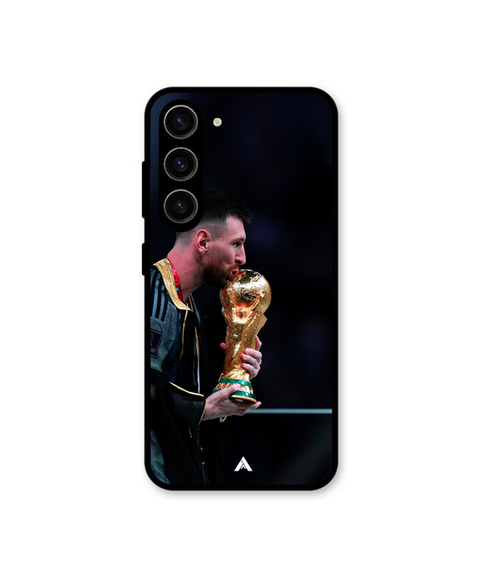 Messi with Cup Football Metal Back Cover & Phone Case - Ascension Store
