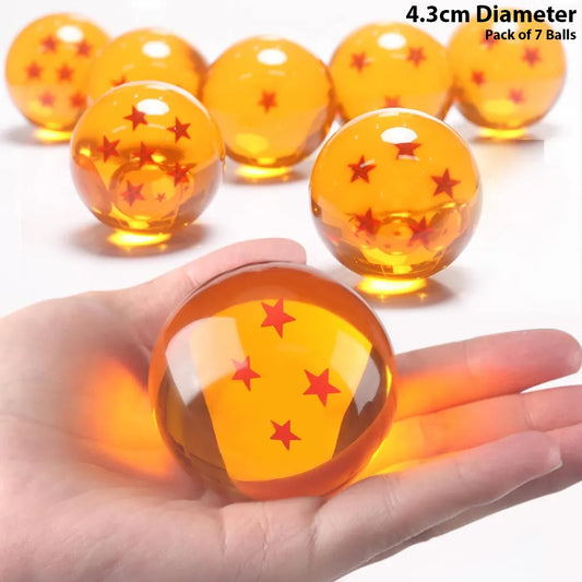 DRAGON BALL Z BALLS 4.3CM SET OF 7 WITH BOX