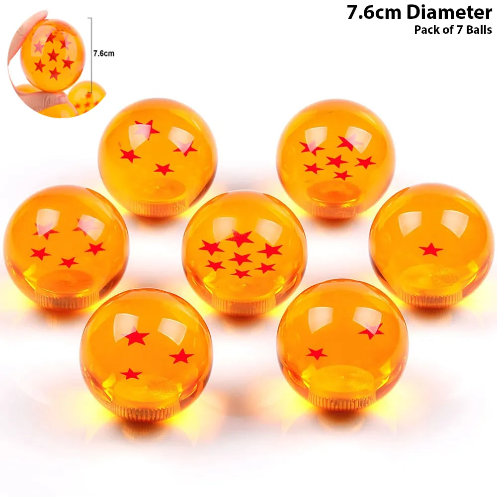 DRAGON BALL Z BALLS 7.6CM SET OF 7 WITH BOX