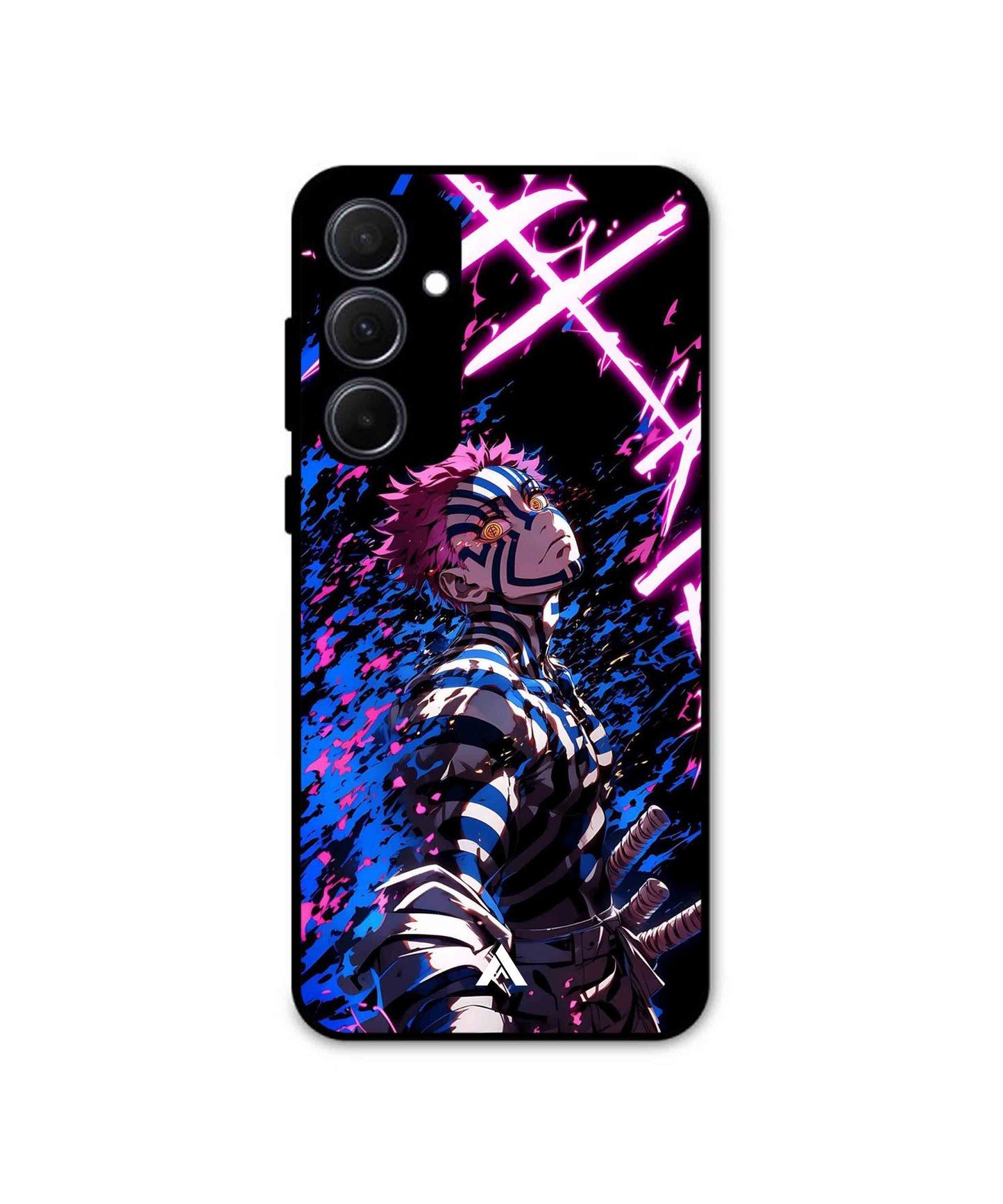 Akaza Upper Rank 3 Demon Slayer Metal Back Cover & Phone Case