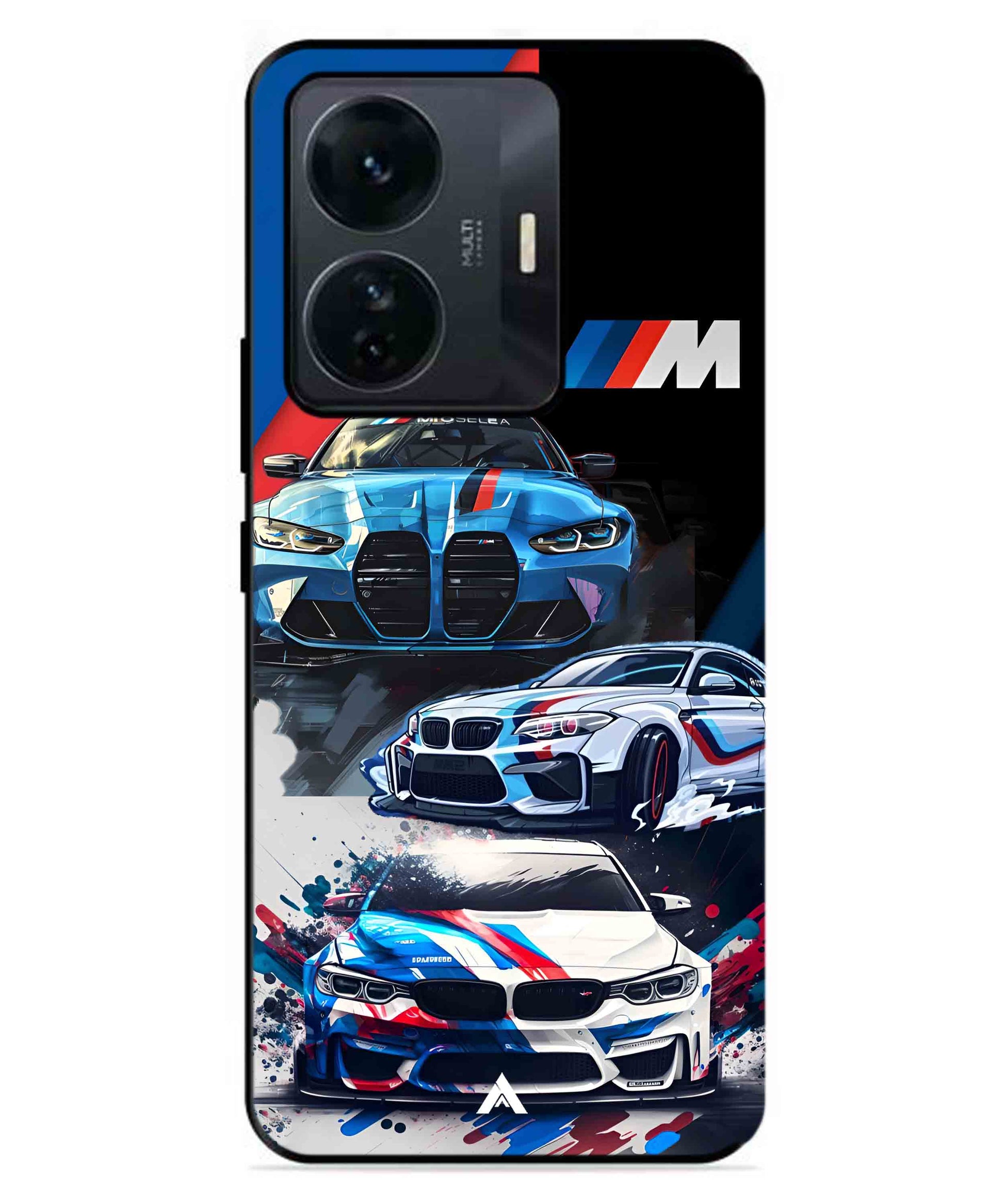 BMW 32 Car Metal Back Cover Phone Case for IQOO Z6 Pro