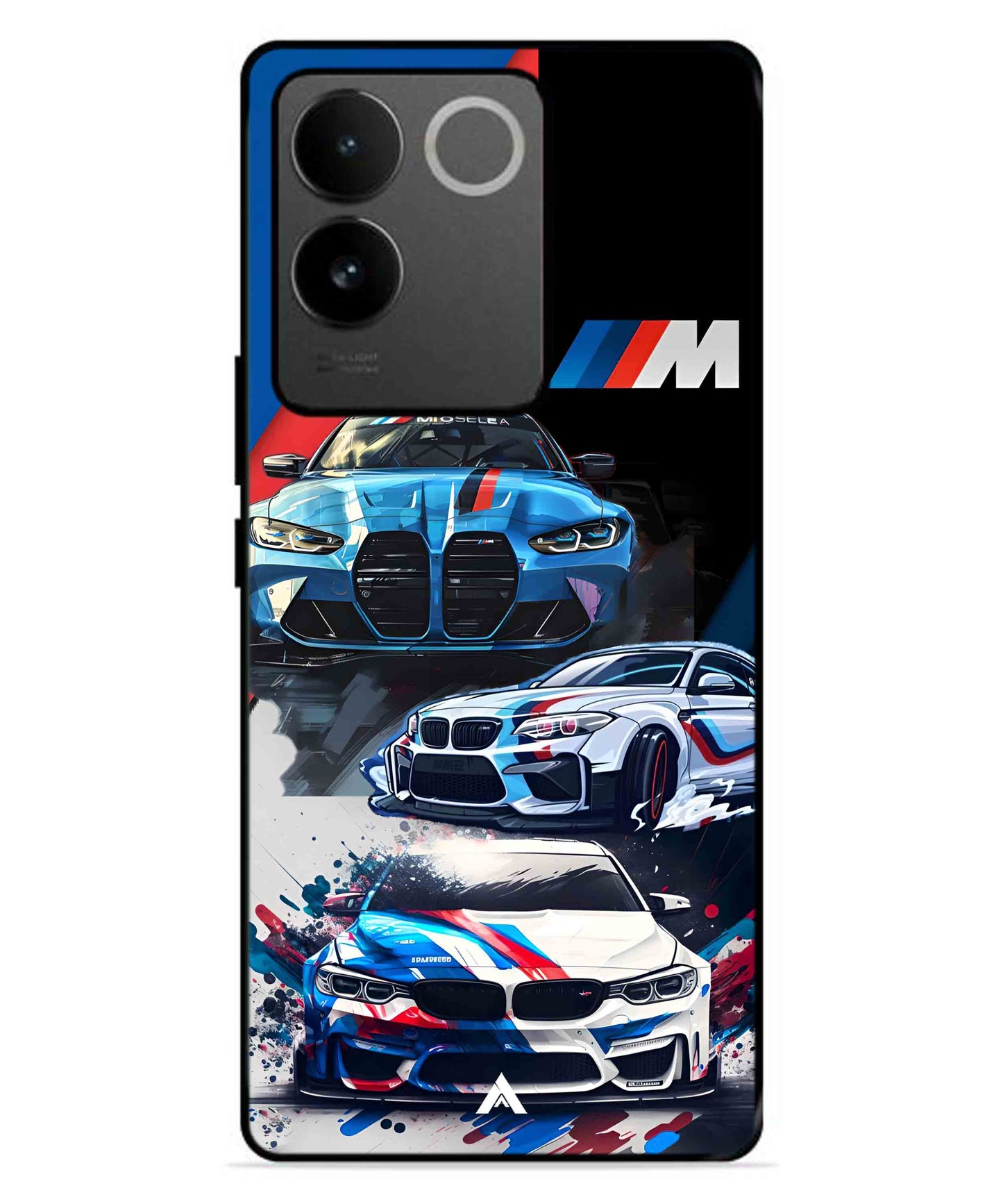BMW 32 Car Metal Back Cover Phone Case for IQOO Z7 Pro