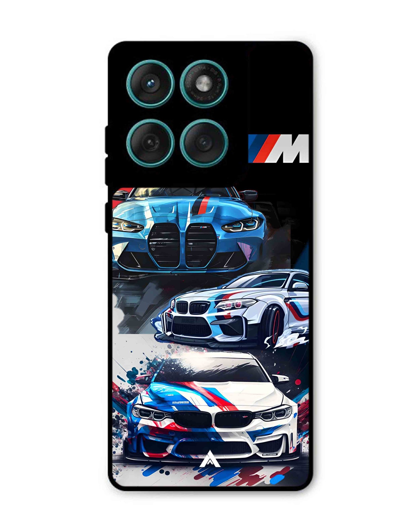 BMW 32 Car Metal Back Cover Phone Case for Moto Edge 60 Fusion