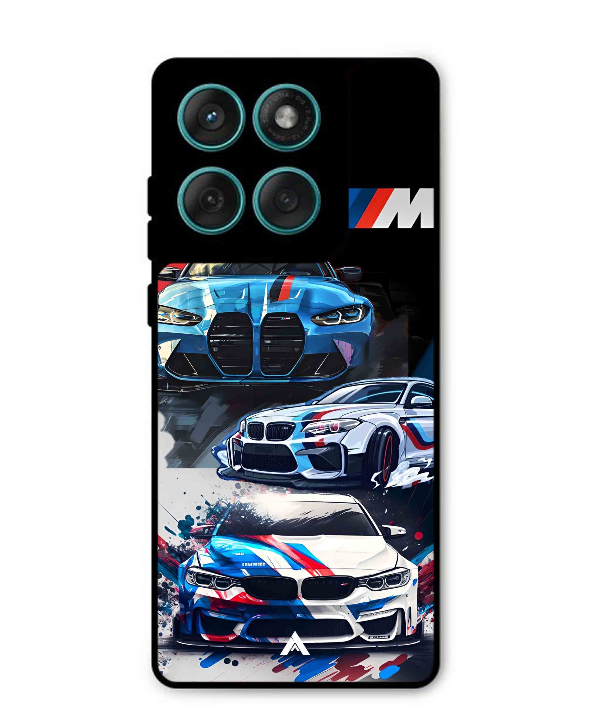 BMW 32 Car Metal Back Cover Phone Case for Moto Edge 60 Fusion