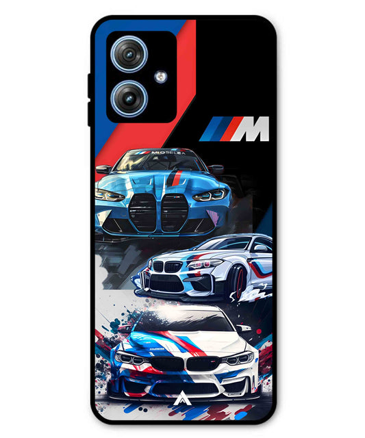 BMW 32 Car Metal Back Cover Phone Case for Moto G54