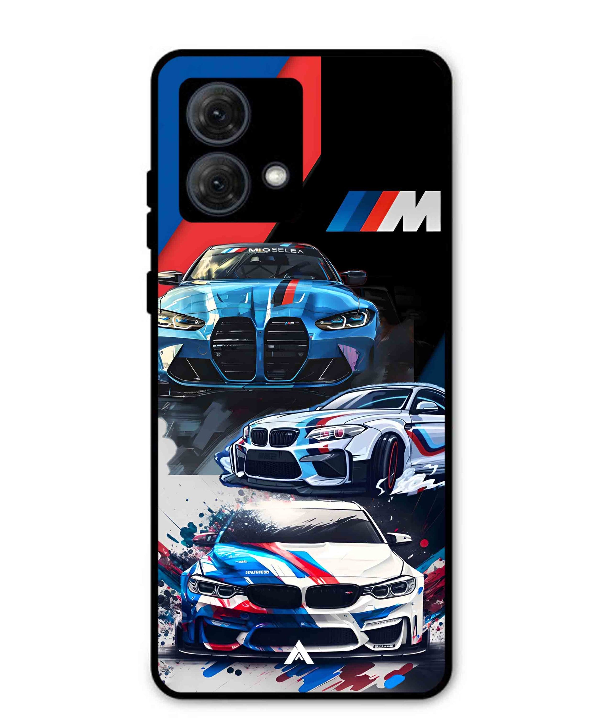 BMW 32 Car Metal Back Cover Phone Case for Moto G84