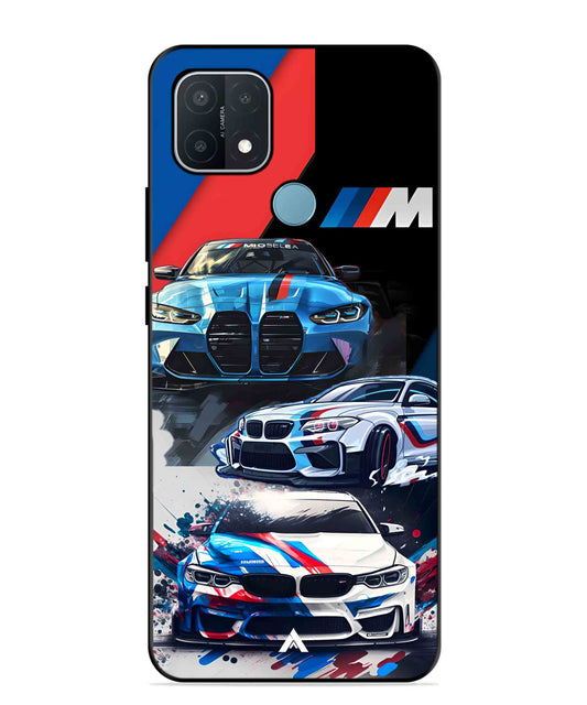 BMW 32 Car Metal Back Cover Phone Case for OPPO A15