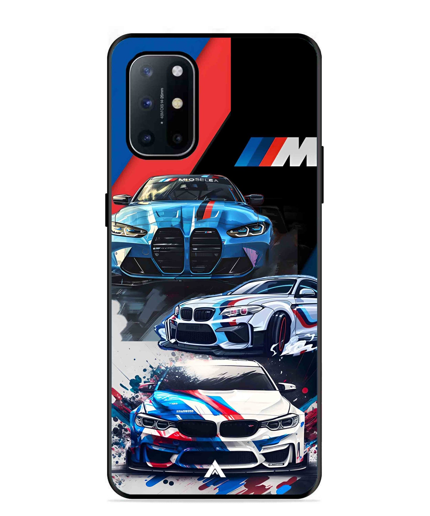 BMW 32 Car Metal Back Cover Phone Case for Oneplus 8T