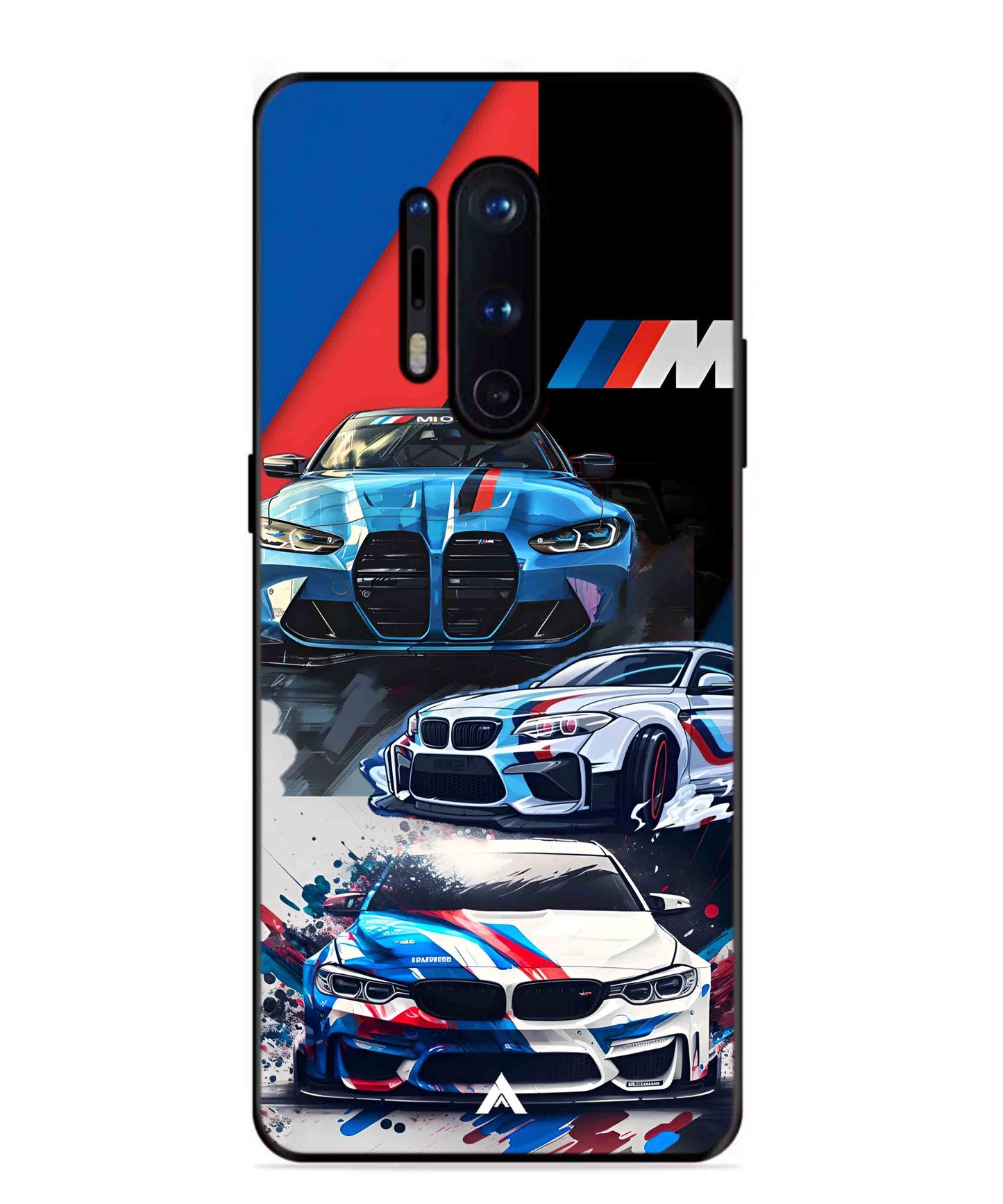 BMW 32 Car Metal Back Cover Phone Case for Oneplus 8 Pro