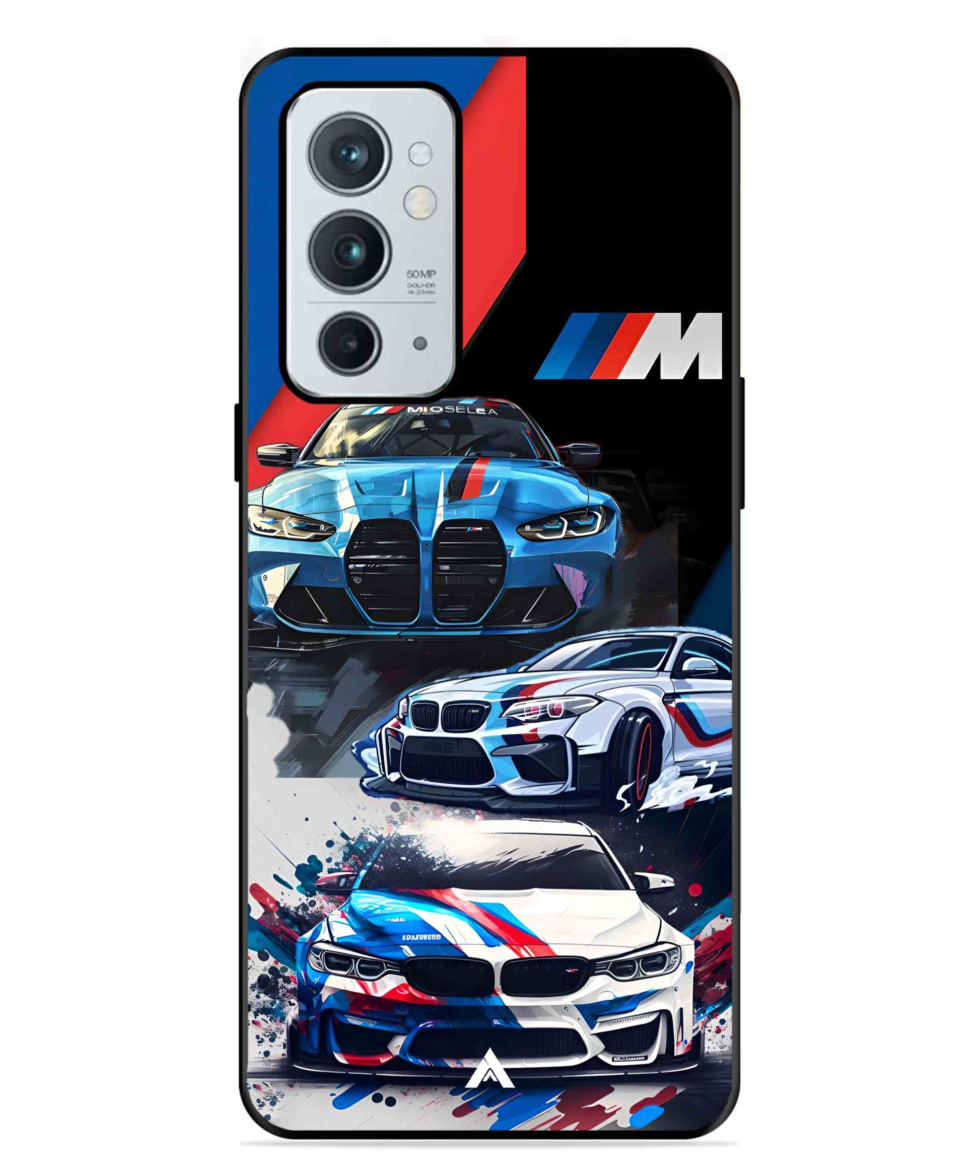 BMW 32 Car Metal Back Cover Phone Case for Oneplus 9RT