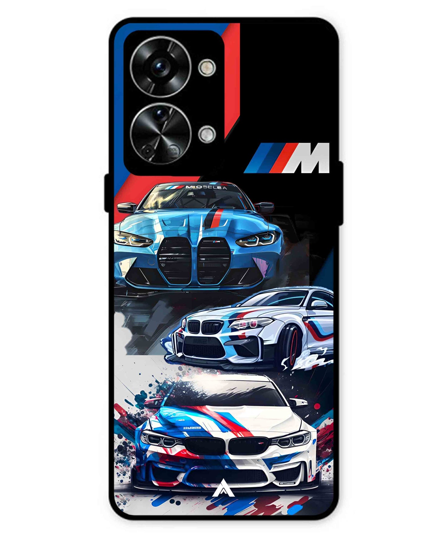 BMW 32 Car Metal Back Cover Phone Case for Oneplus Nord 2T