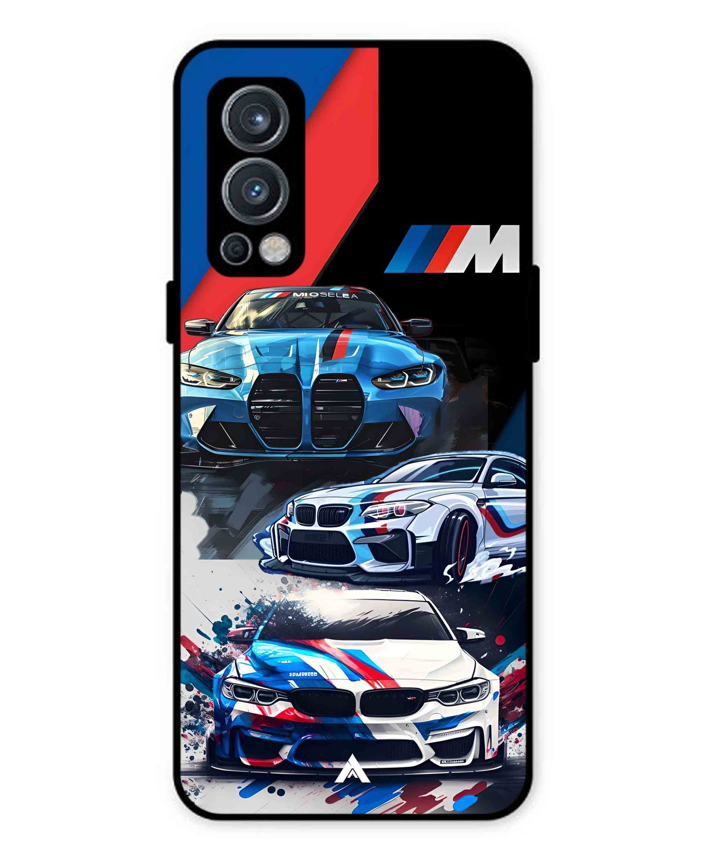 BMW 32 Car Metal Back Cover Phone Case for Oneplus Nord 2