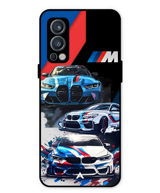 BMW 32 Car Metal Back Cover Phone Case for Oneplus Nord 2