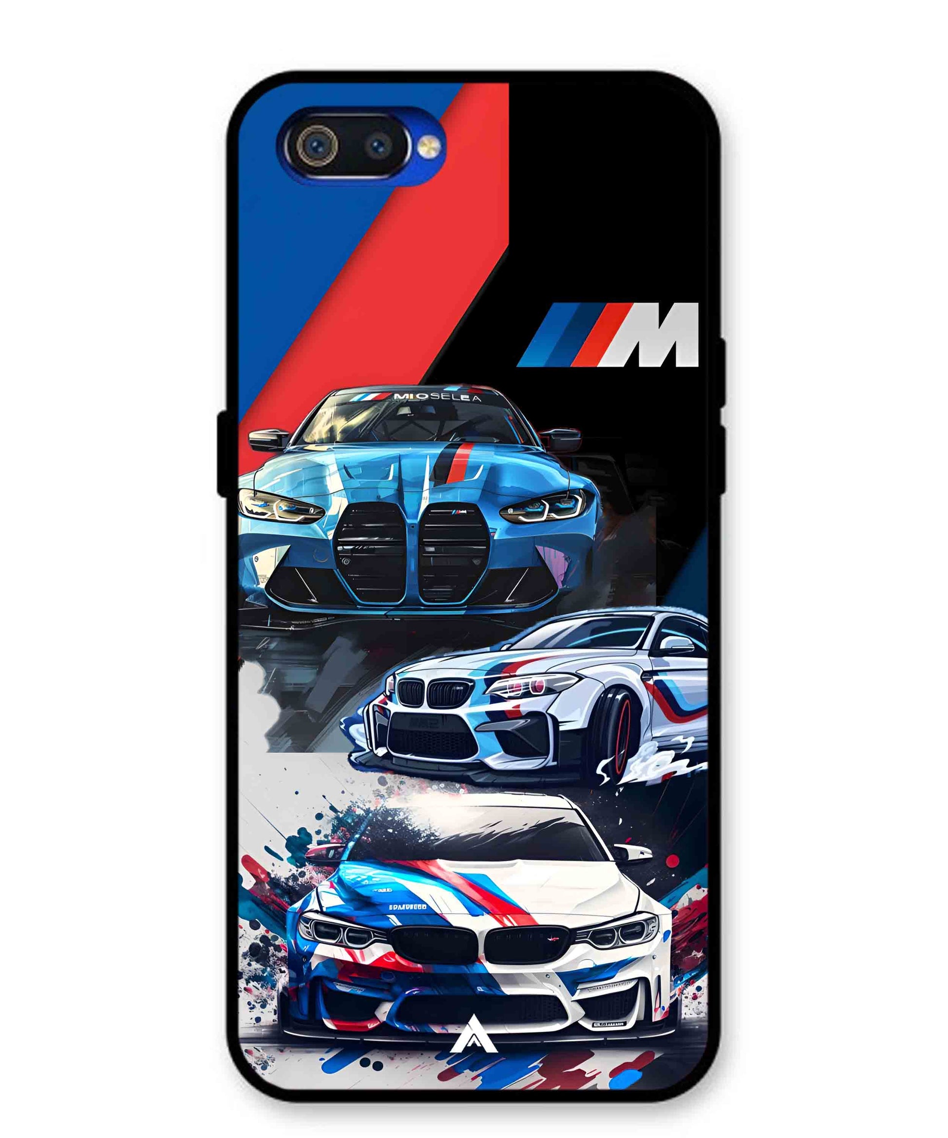 BMW 32 Car Metal Back Cover Phone Case for Oppo A1K