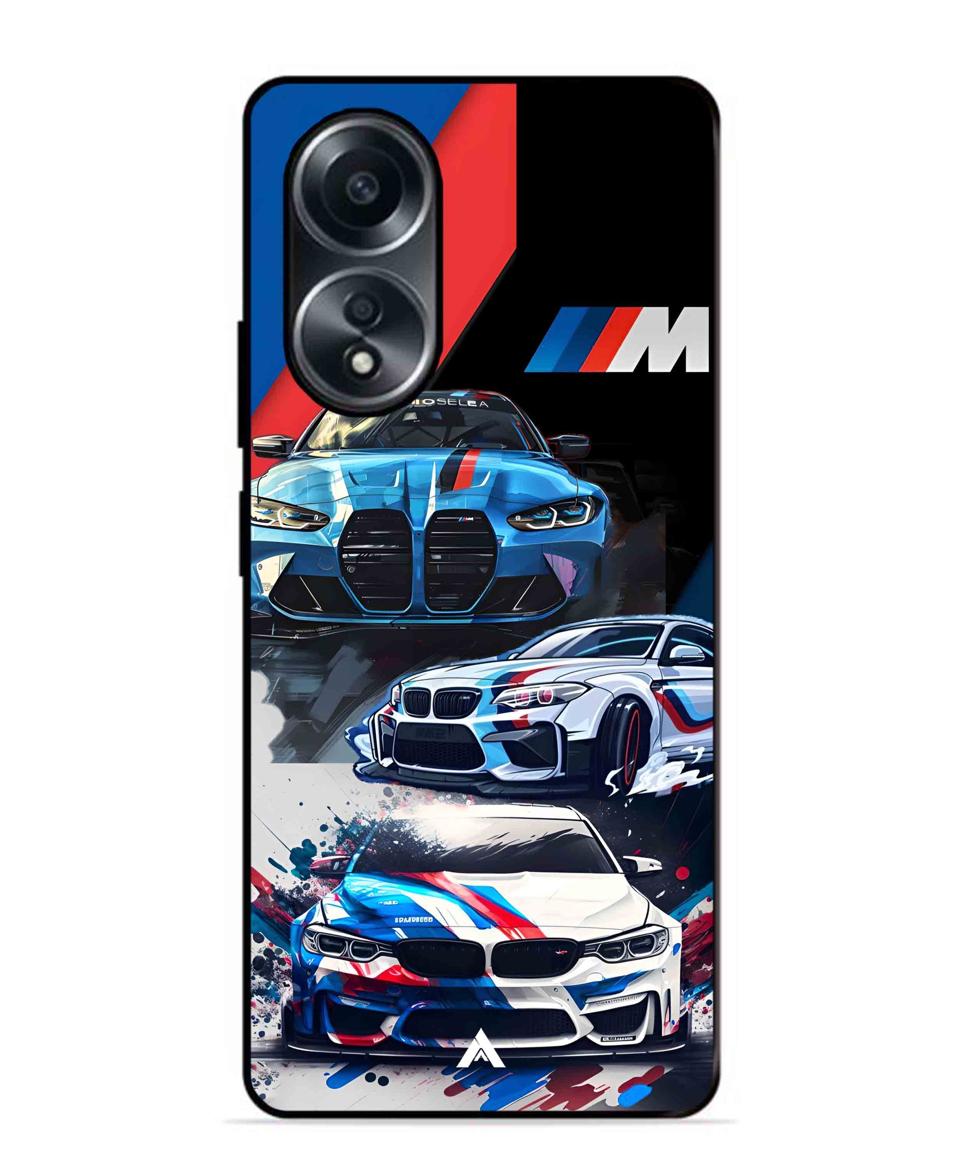 BMW 32 Car Metal Back Cover Phone Case for Oppo A58