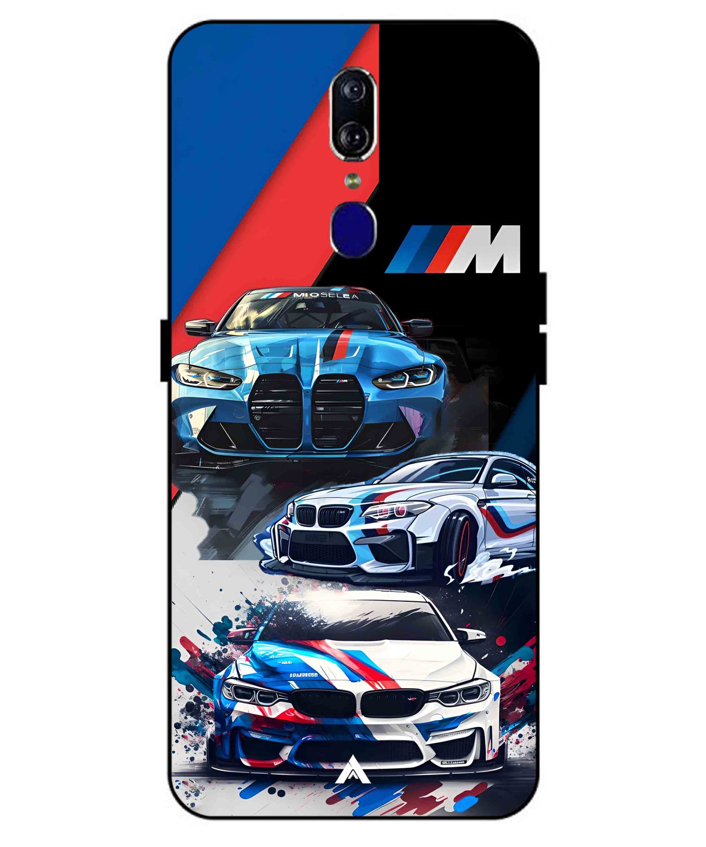 BMW 32 Car Metal Back Cover Phone Case for Oppo F11