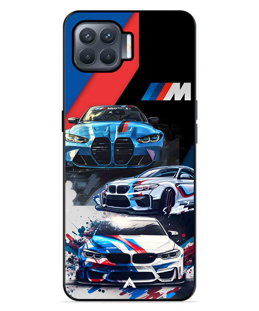BMW 32 Car Metal Back Cover Phone Case for Oppo F17 Pro
