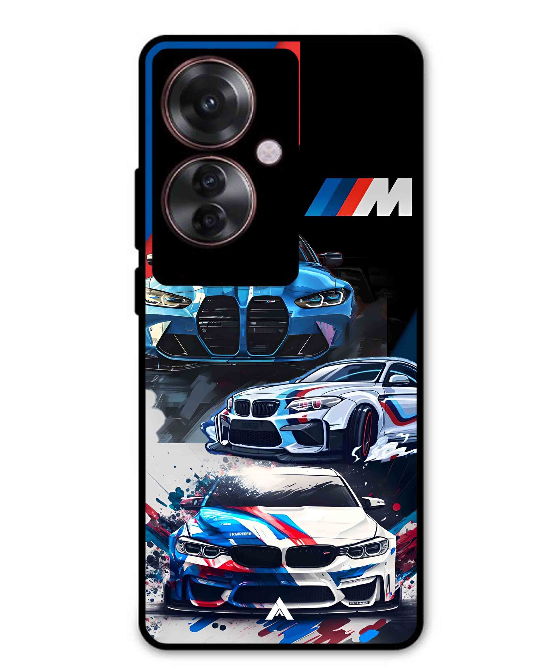 BMW 32 Car Metal Back Cover Phone Case for Oppo Reno 11F