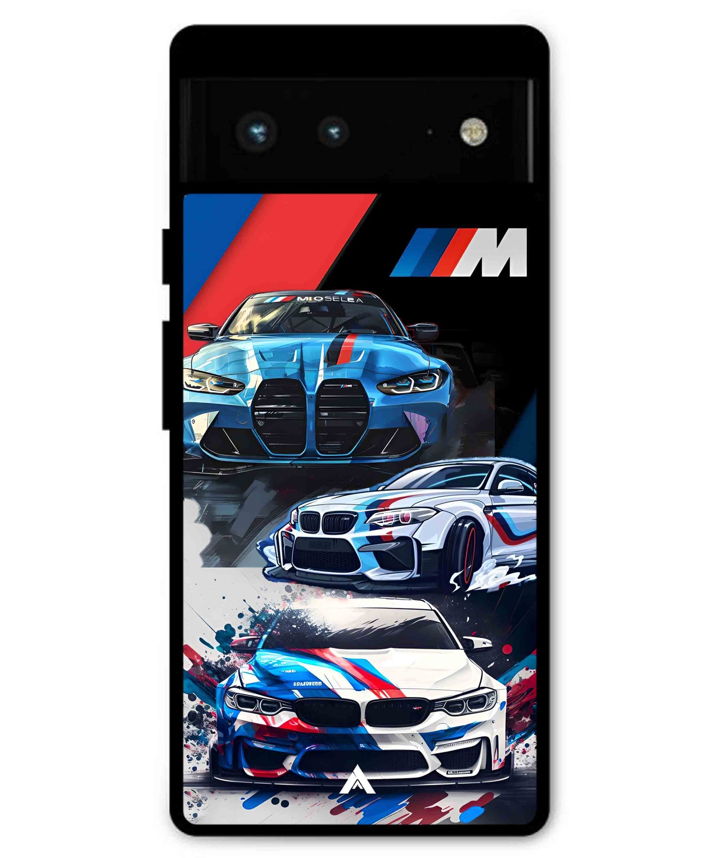 BMW 32 Car Metal Back Cover Phone Case for Pixel 6 Pro