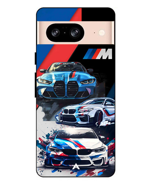 BMW 32 Car Metal Back Cover Phone Case for Pixel 8