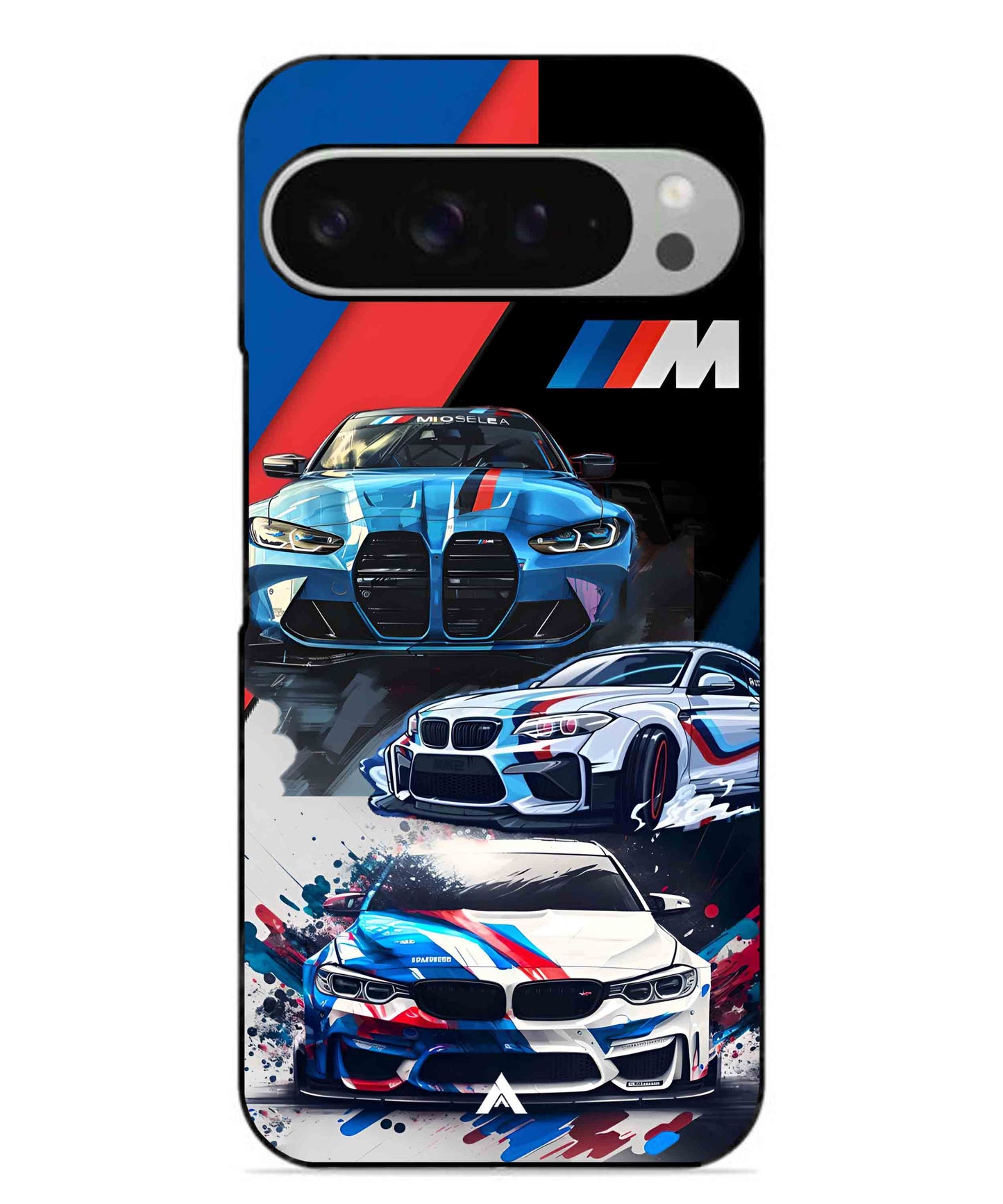 BMW 32 Car Metal Back Cover Phone Case for Pixel 9 Pro