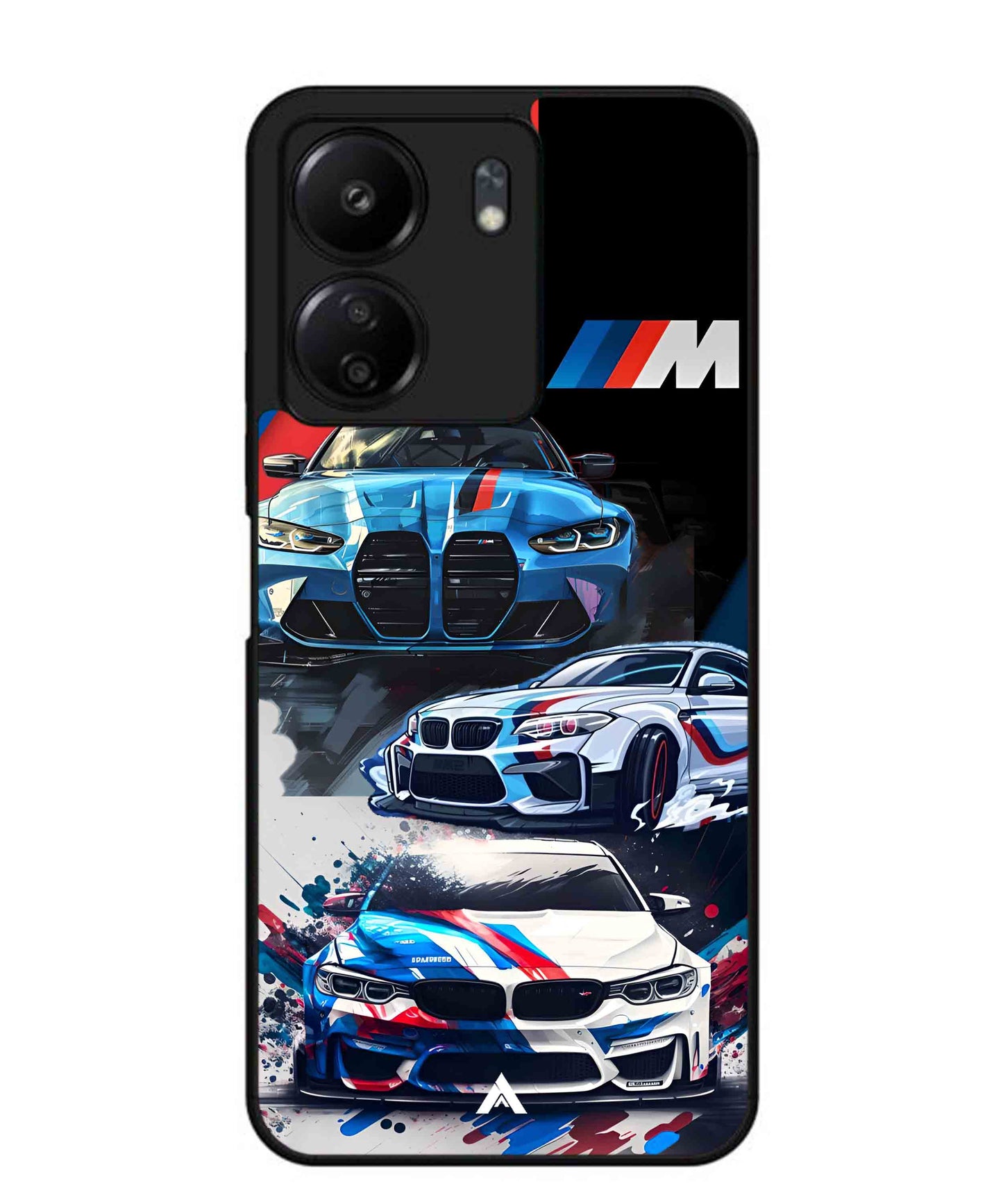 BMW 32 Car Metal Back Cover Phone Case for Poco C65