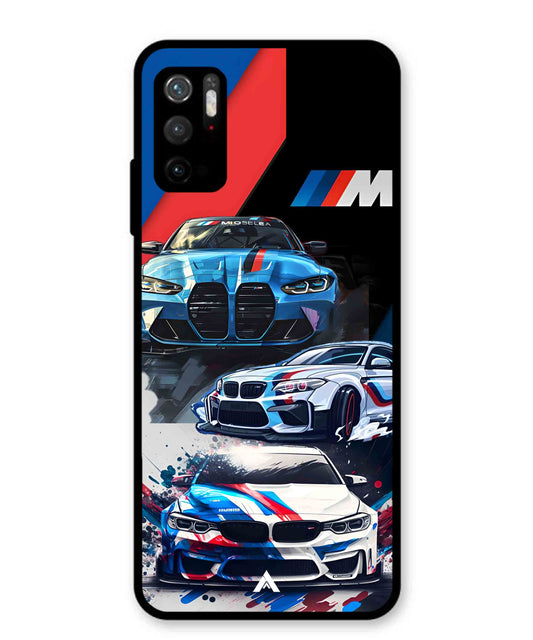 BMW 32 Car Metal Back Cover Phone Case for Poco M3 Pro