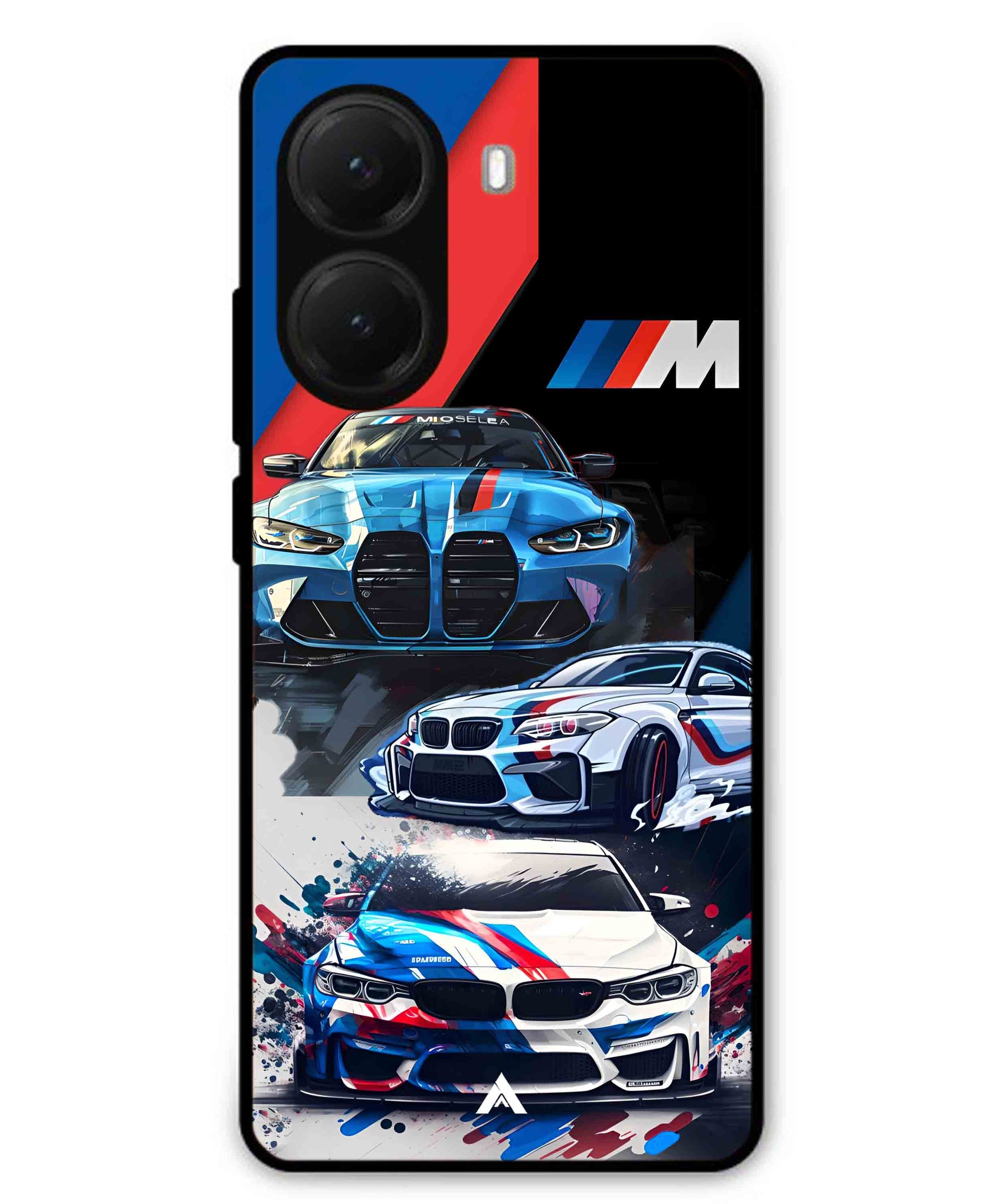 BMW 32 Car Metal Back Cover Phone Case for Poco X7 Pro