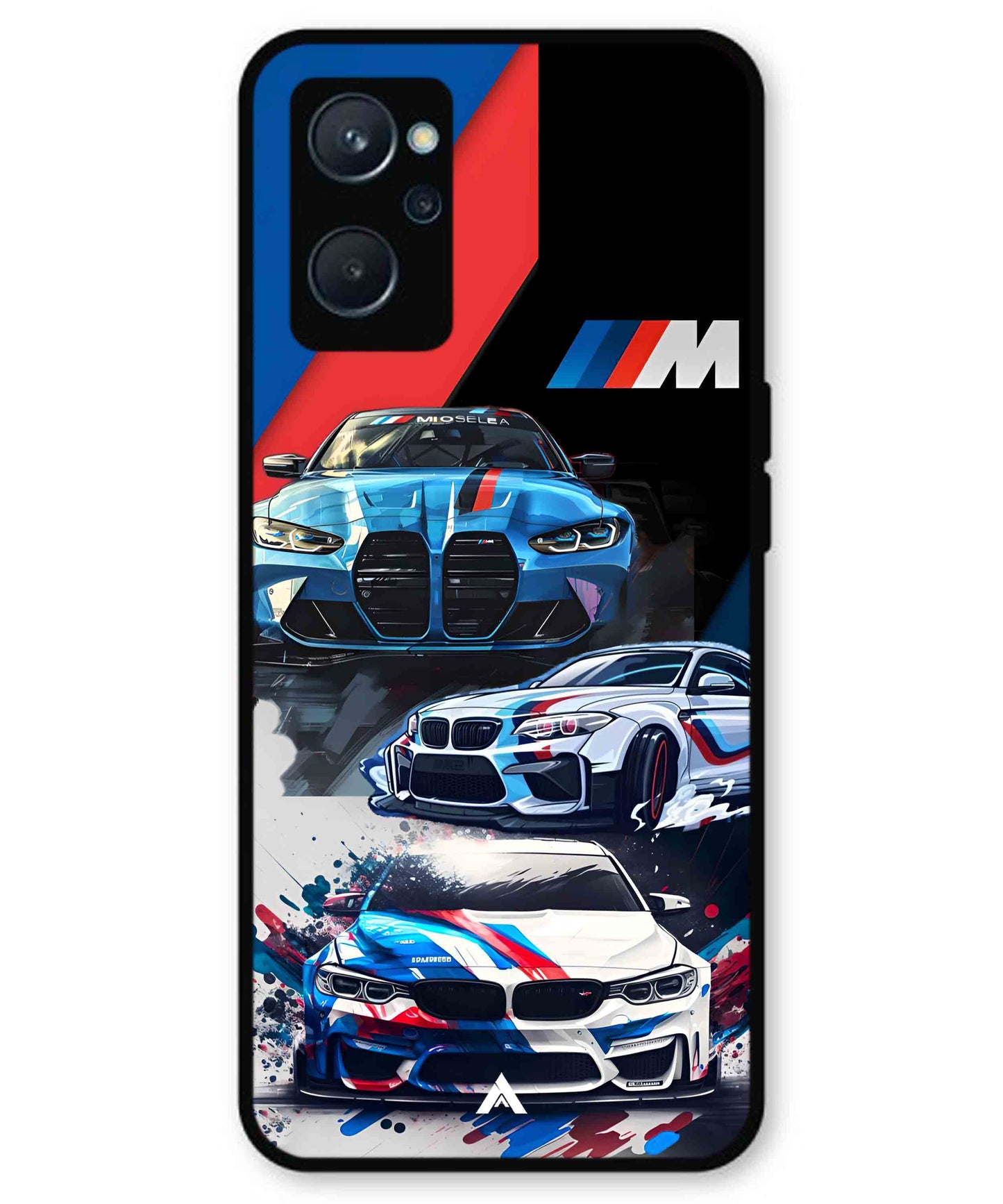 BMW 32 Car Metal Back Cover Phone Case for Realme 10