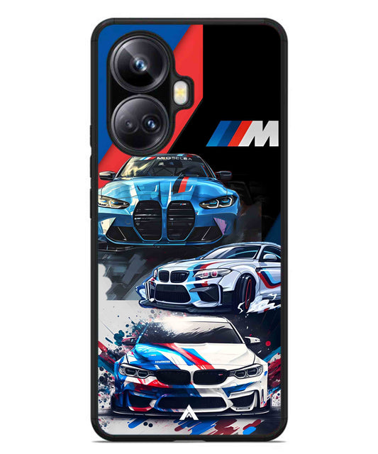 BMW 32 Car Metal Back Cover Phone Case for Realme 10 Pro Plus