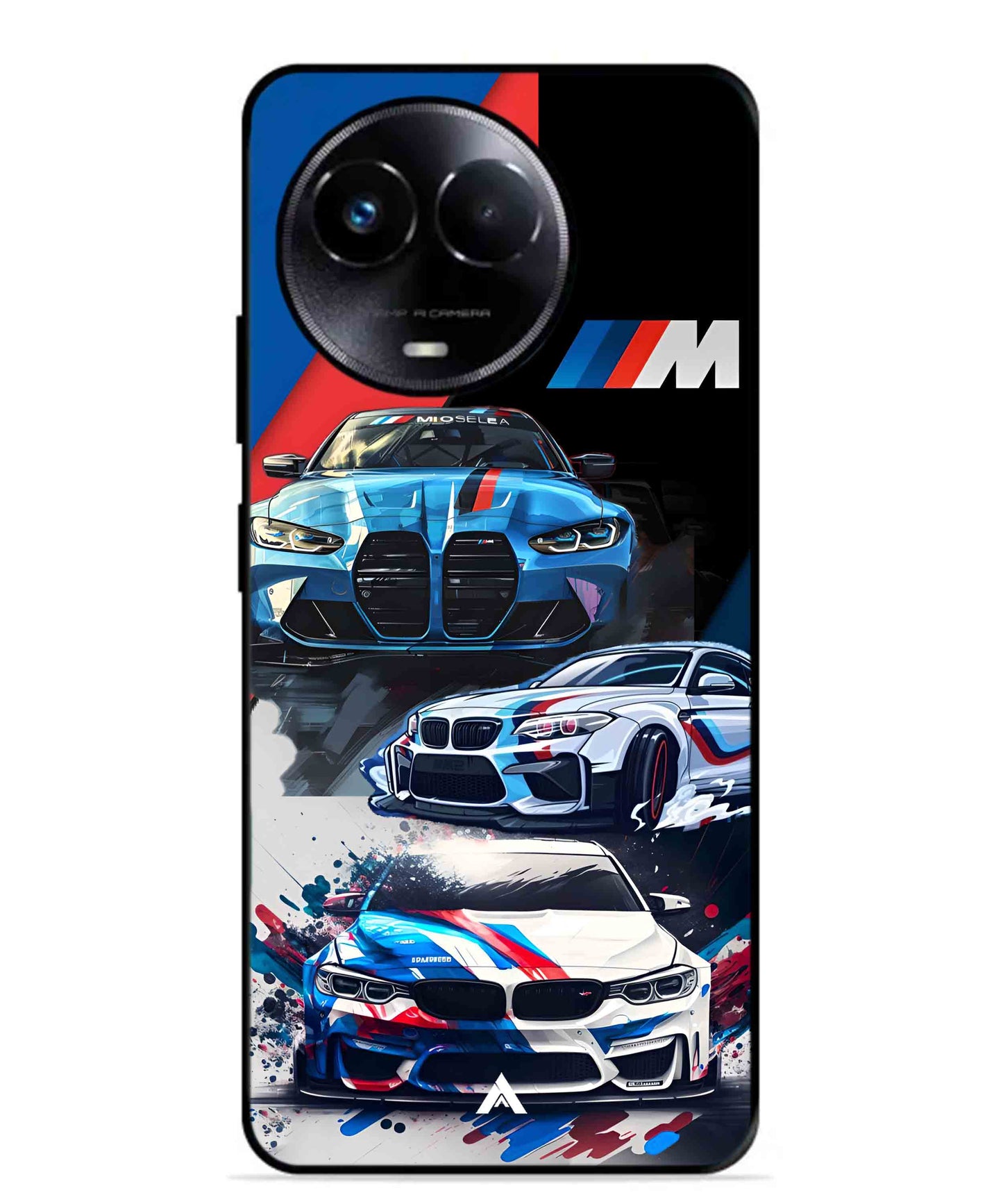BMW 32 Car Metal Back Cover Phone Case for Realme 11X