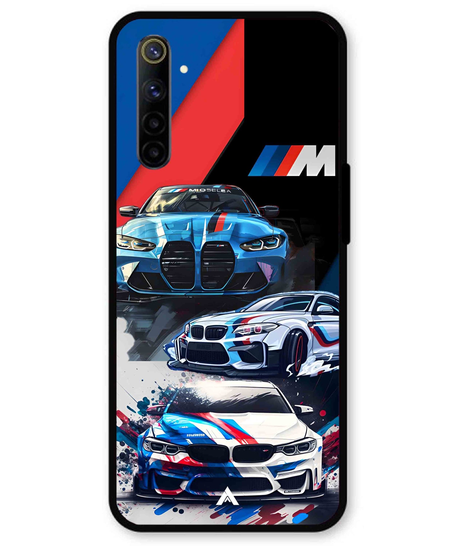BMW 32 Car Metal Back Cover Phone Case for Realme 6i