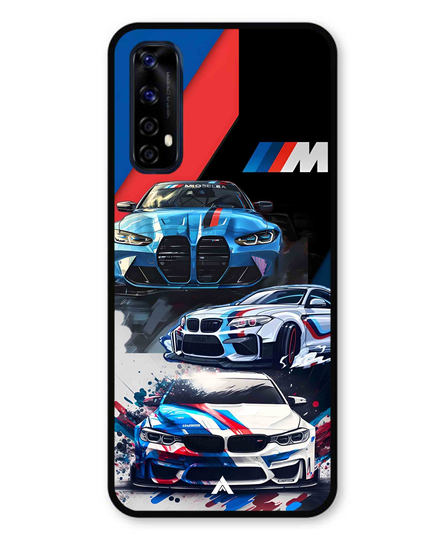 BMW 32 Car Metal Back Cover Phone Case for Realme 7