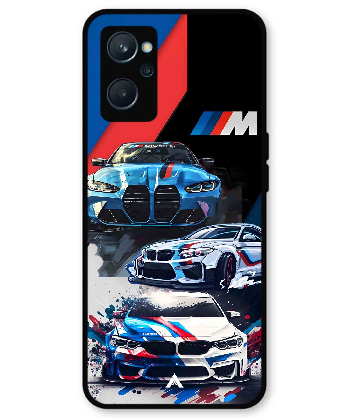 BMW 32 Car Metal Back Cover Phone Case for Realme 9i
