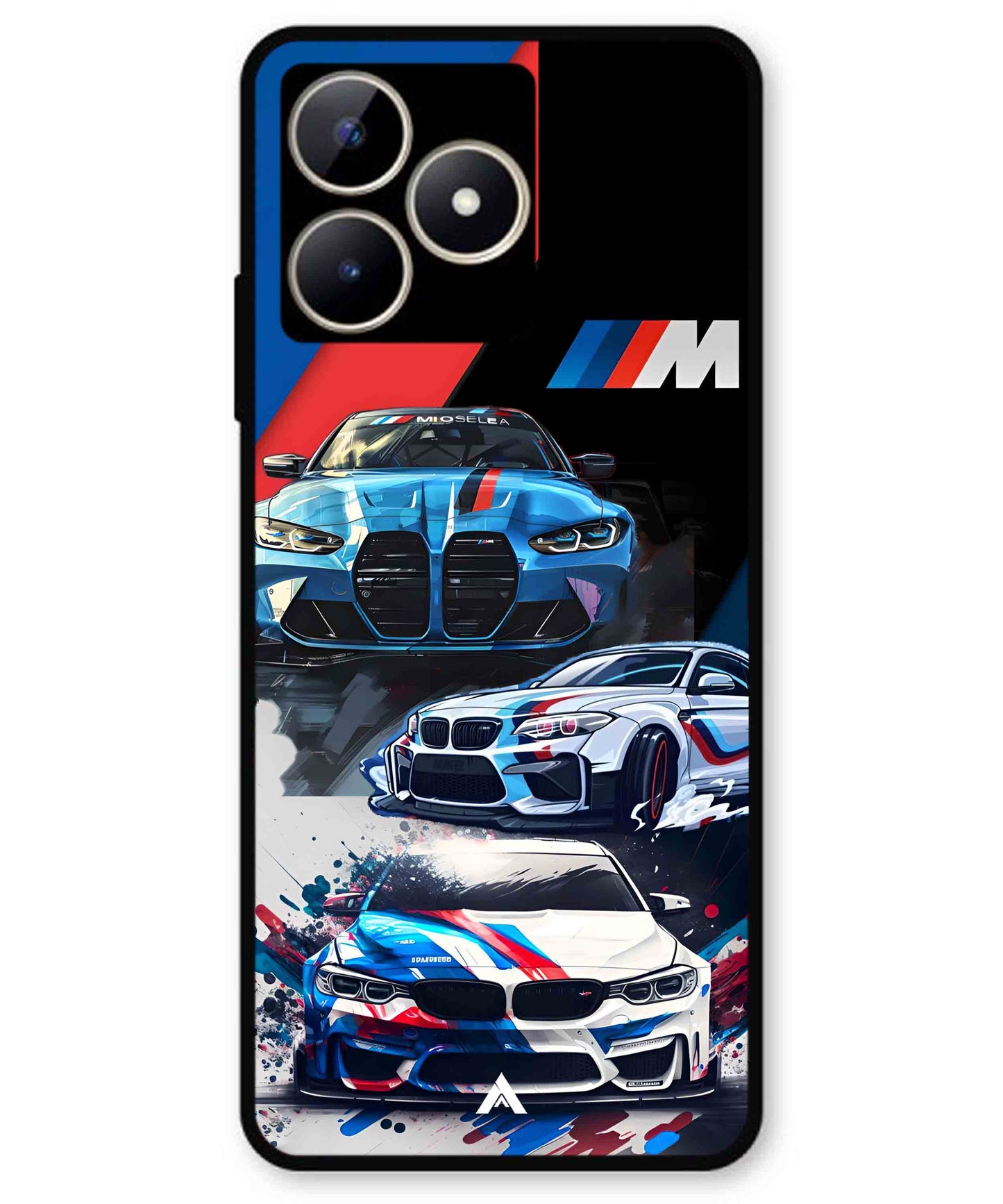 BMW 32 Car Metal Back Cover Phone Case for Realme C51