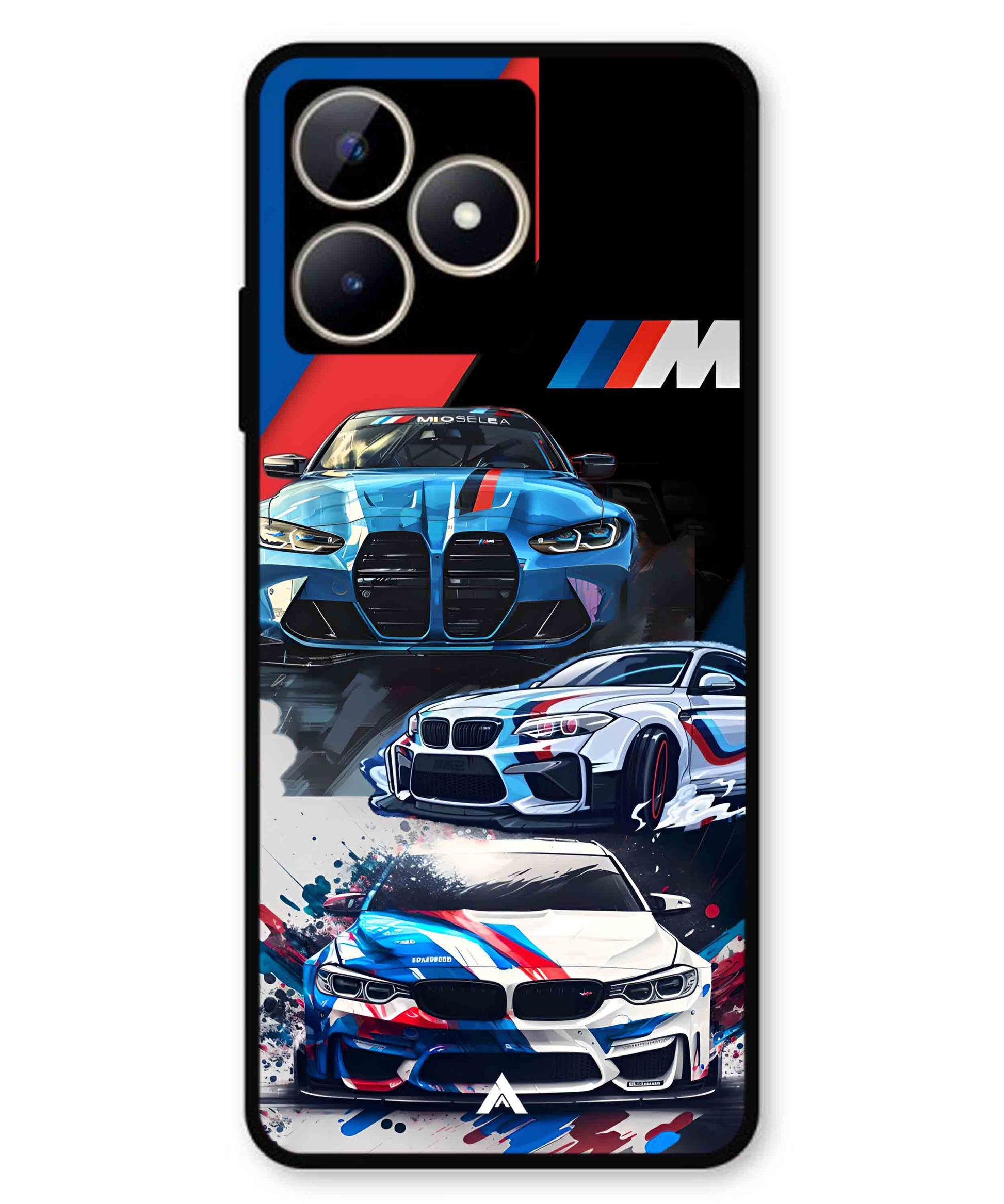 BMW 32 Car Metal Back Cover Phone Case for Realme C53