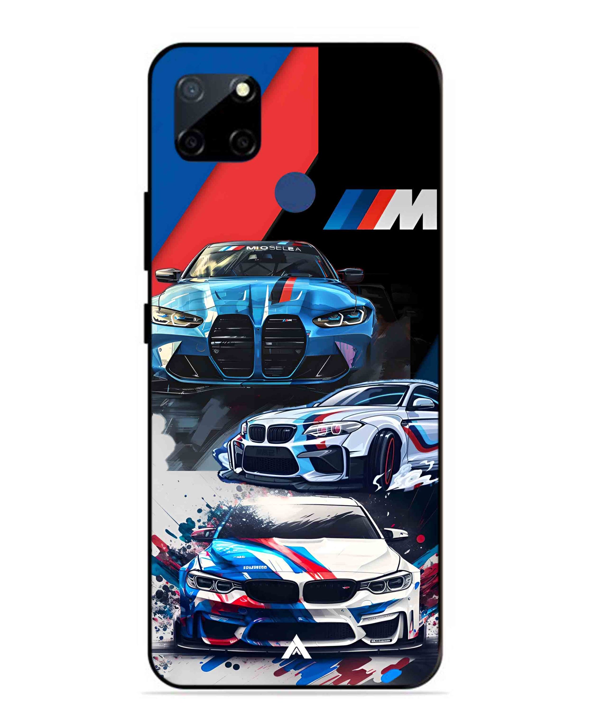 BMW 32 Car Metal Back Cover Phone Case for Realme Narzo 20