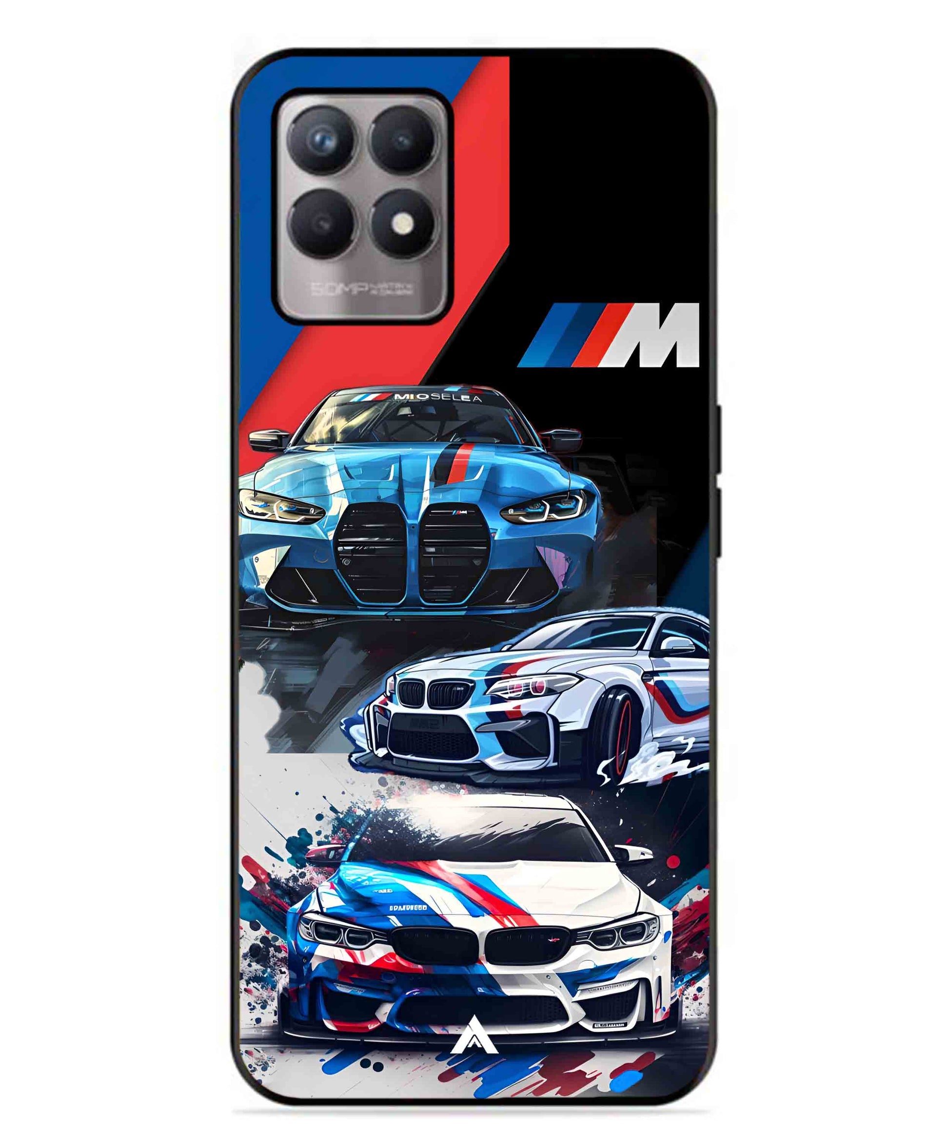 BMW 32 Car Metal Back Cover Phone Case for Realme Narzo 50