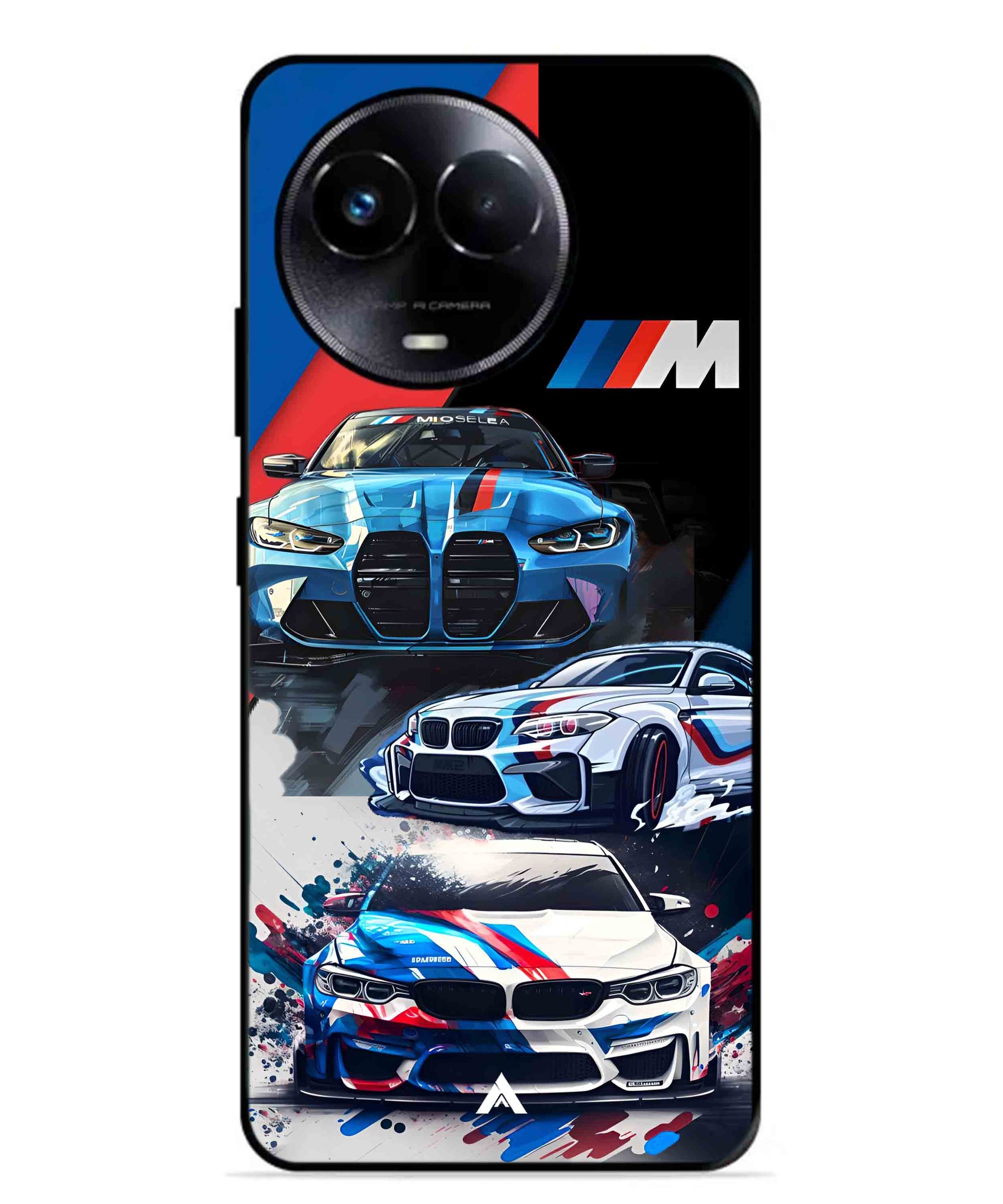 BMW 32 Car Metal Back Cover Phone Case for Realme Narzo 60X