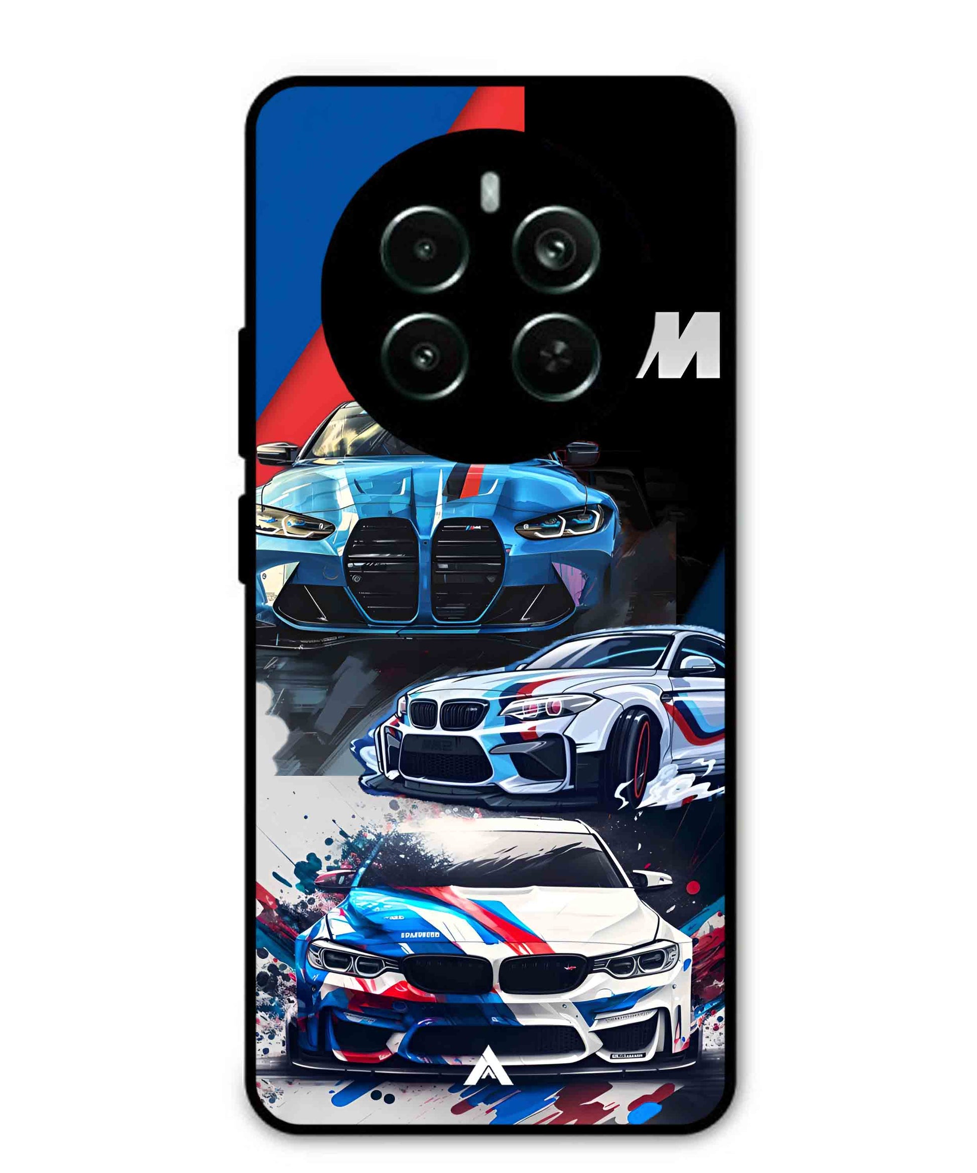 BMW 32 Car Metal Back Cover Phone Case for Realme Narzo 70 Pro