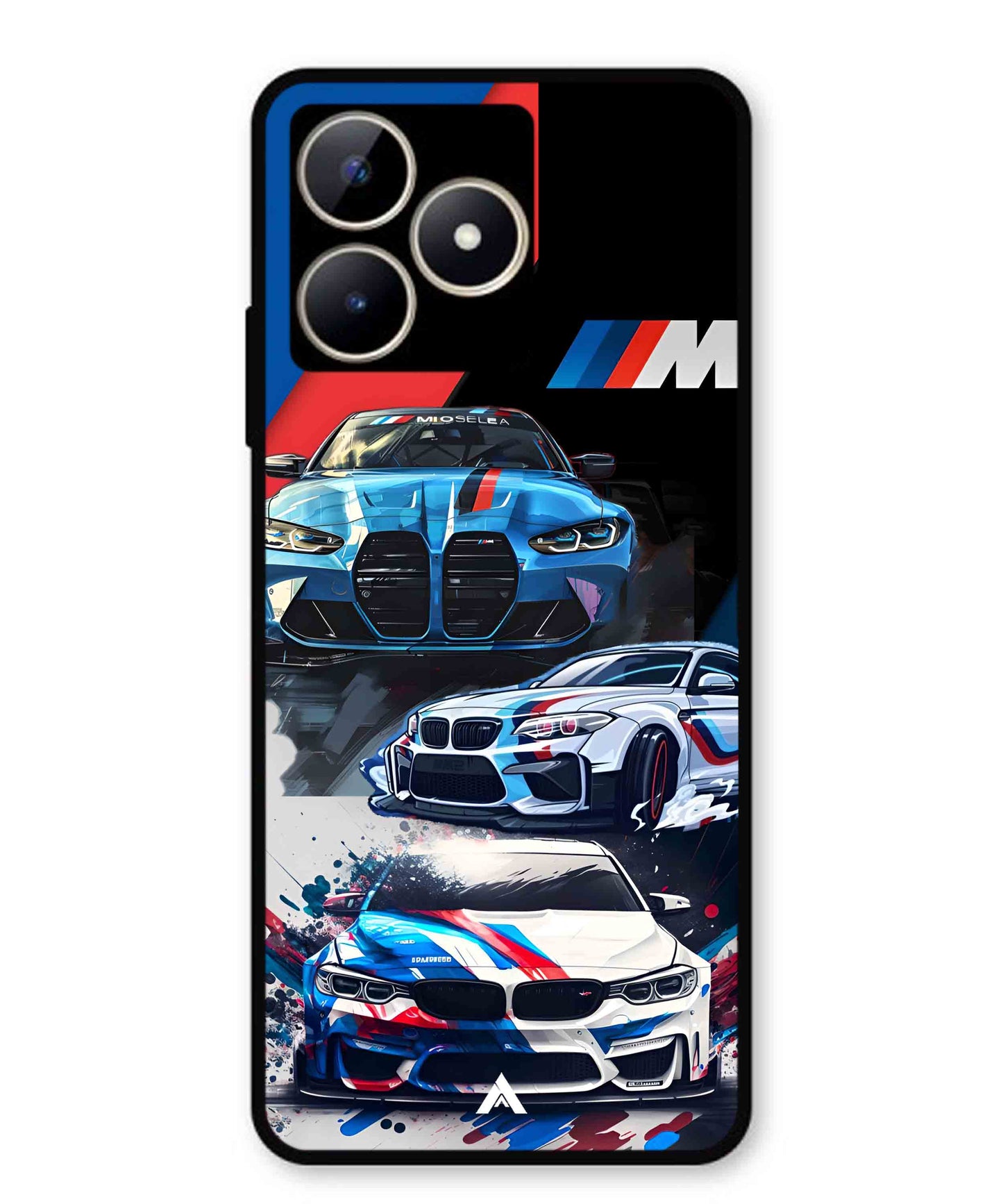 BMW 32 Car Metal Back Cover Phone Case for Realme Narzo N53