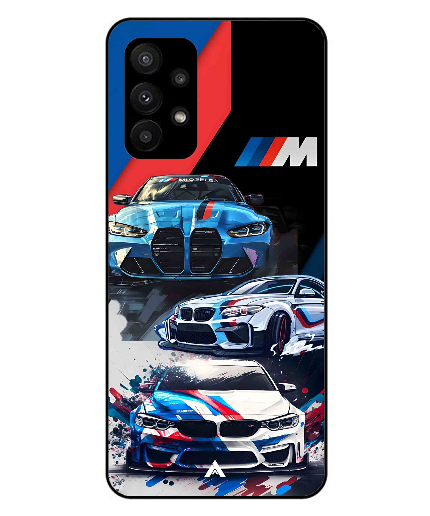 BMW 32 Car Metal Back Cover Phone Case for Samsung Galaxy A23 5G