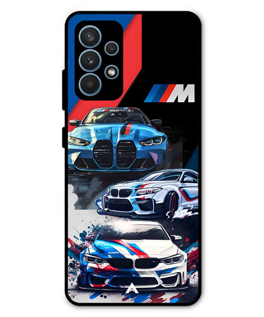 BMW 32 Car Metal Back Cover Phone Case for Samsung Galaxy A32 4G