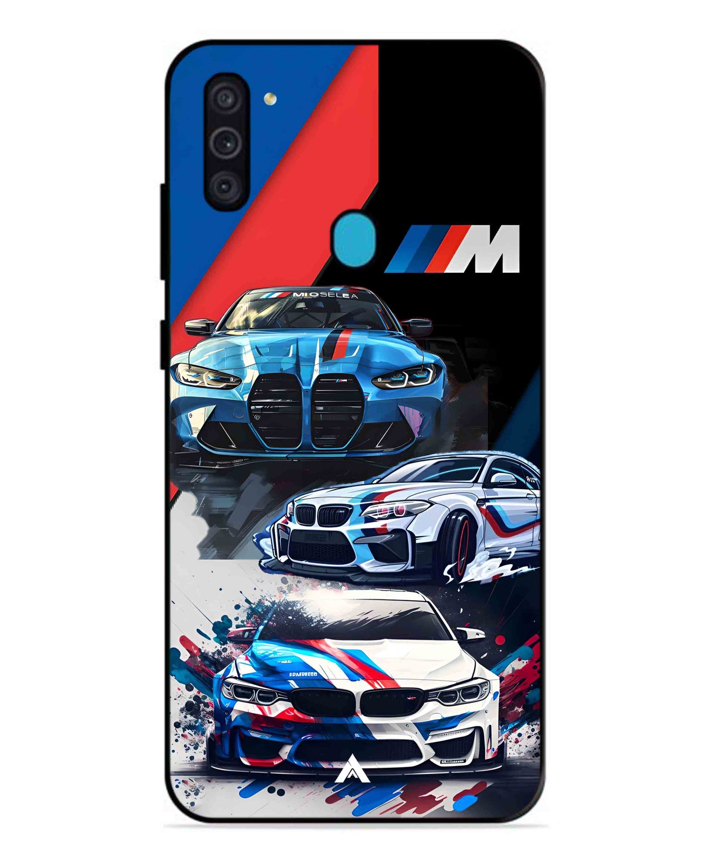 BMW 32 Car Metal Back Cover Phone Case for Samsung Galaxy F11