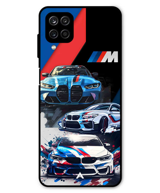BMW 32 Car Metal Back Cover Phone Case for Samsung Galaxy F22