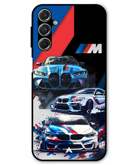 BMW 32 Car Metal Back Cover Phone Case for Samsung Galaxy M34
